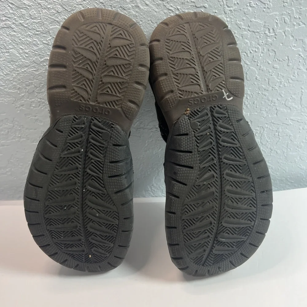 CROCS‎ Brown Mesh Swiftwater Outdoor Hiking Men's Sandals Size 11
